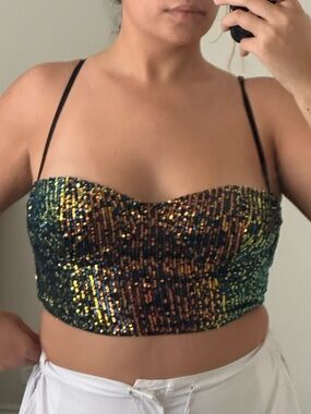 Sparkly Bustier Top